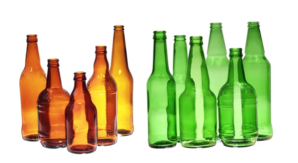 Kolaż butelek piwa — Zdjęcie stockowe