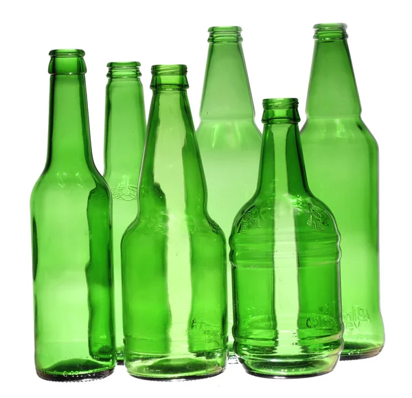 stock image Green bottles