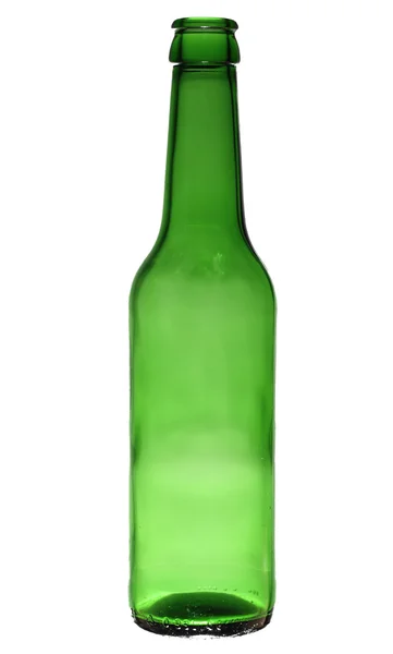 Boş yeşil şişe — Stok fotoğraf
