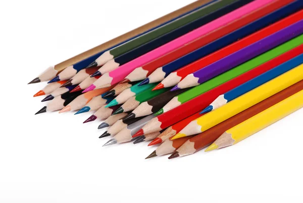 Μερικά πολύχρωμα μολύβια — Φωτογραφία Αρχείου