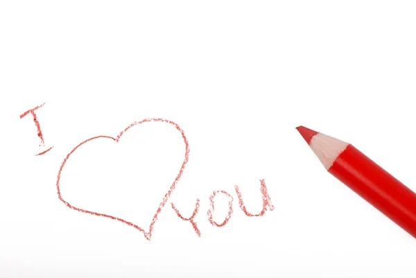 Ortografia "Eu te amo " — Fotografia de Stock
