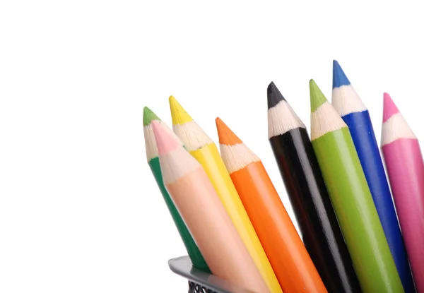 Tjock färgglada pennor — Stockfoto