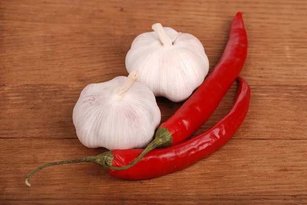 Stock image Garlic and chilli