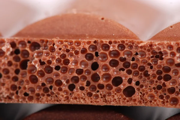 Waaraan koolzuurgas is toegevoegd chocolade — Stockfoto