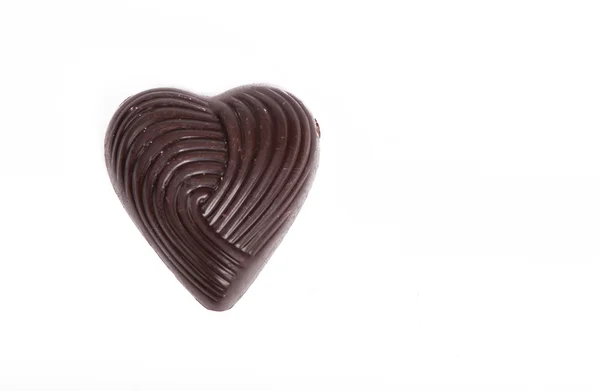 Σύμβολο σοκολάτας καρδιά — Φωτογραφία Αρχείου