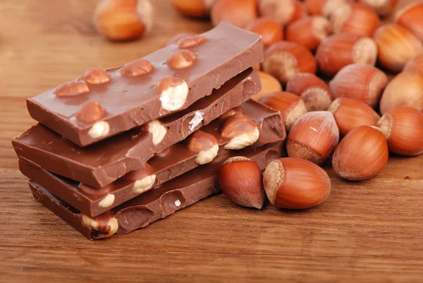 Some hazelnuts — Stock Photo, Image