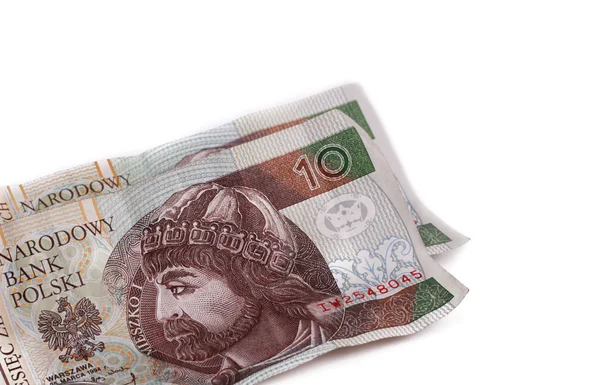 Billetes de 10 zloty — Foto de Stock