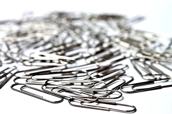 stock image A bunch of metal staples