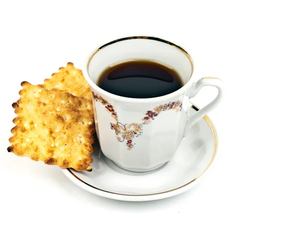 Kopje koffie en koekjes — Stockfoto
