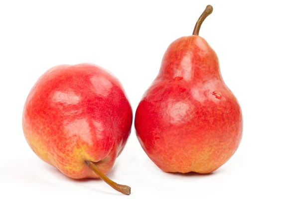 Дві червоні груші — стокове фото