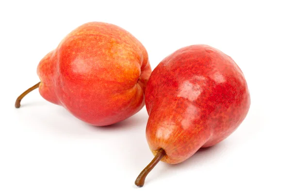 Дві червоні груші — стокове фото