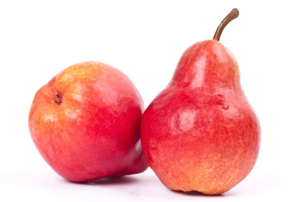 Two red pears Royalty Free Stock Images