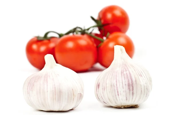 Viel Tomaten und Knoblauch — Stockfoto