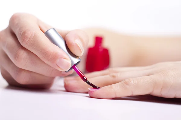 Process manicure for women — Stock Photo, Image