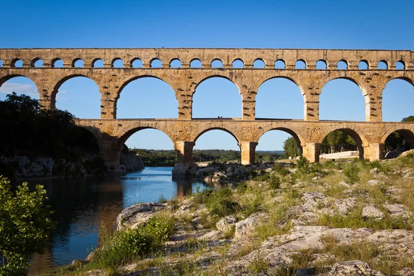Pont du Gard, Languedoc-Rosellón — Foto de Stock
