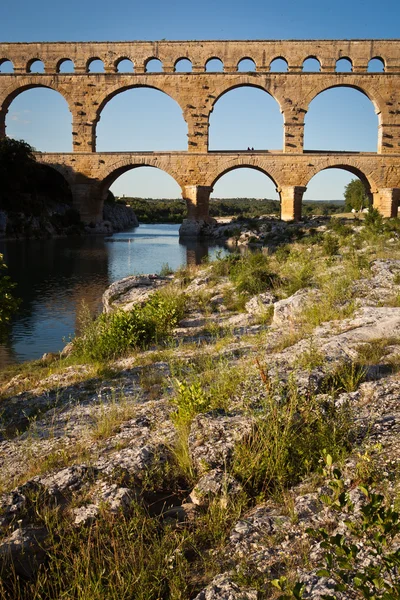 Pont du gard、 朗格多克-鲁西永 — 图库照片