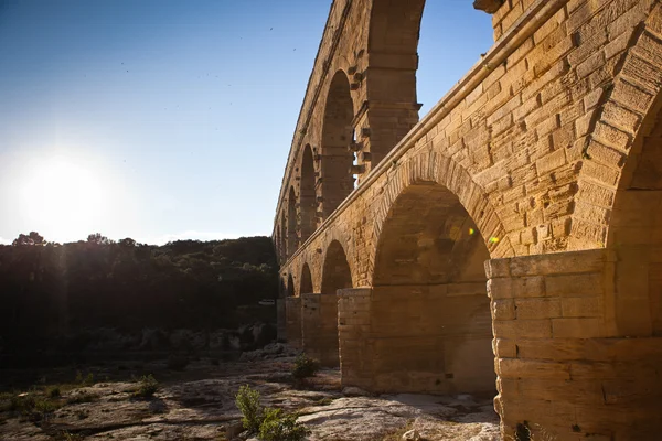 Pont du Gard, Languedoc-Roussillon — Stok fotoğraf