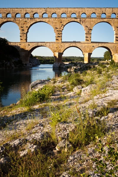 Pont du Gard, Languedoc-Roussillon — Stok fotoğraf