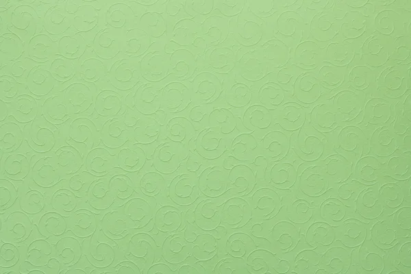Világos pasztell zöld háttér a kerek szerves díszek — Stock Fotó