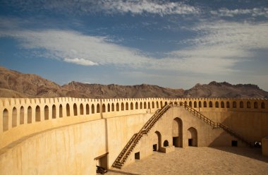 çarpıcı görünümü nizwa kale (reklam dakhiliyah, Umman)