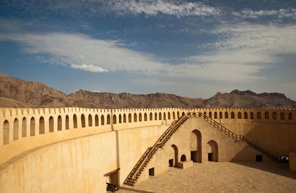 Vista deslumbrante do forte de Nizwa (Ad Dakhiliyah, Omã ) — Fotografia de Stock