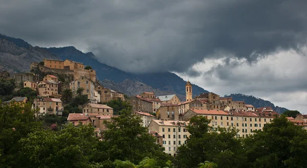 Vista de Corte, Corsica, França — Fotografia de Stock