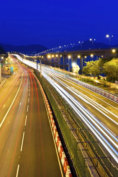 Verkehr in Hongkong auf der Autobahn — Stockfoto