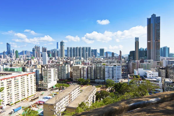 Hong kong Innenstadt auf dem Höhepunkt — Stockfoto