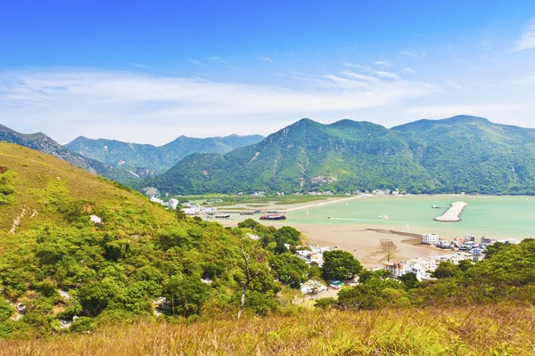 香港の山から tai o 風景 — ストック写真