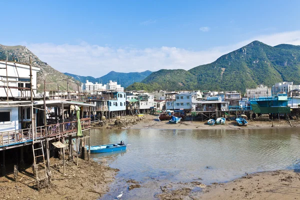 Tai O Fishing Village con Stilt-house - Turismo de Hong Kong —  Fotos de Stock