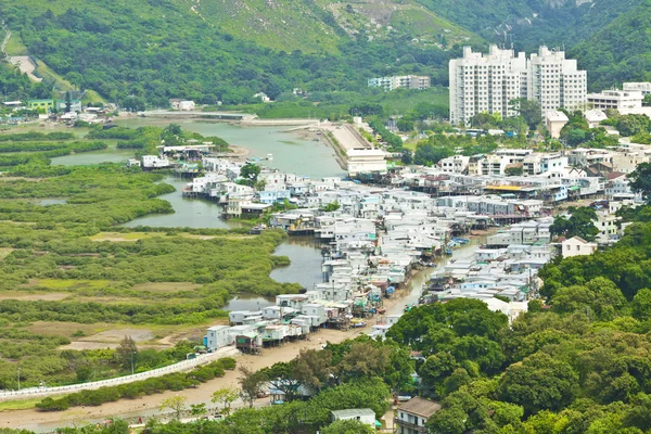 Tai O vila piscatória em Hong Kong — Fotografia de Stock
