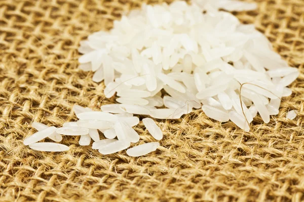 Ρύζι σε λινάτσα — Φωτογραφία Αρχείου