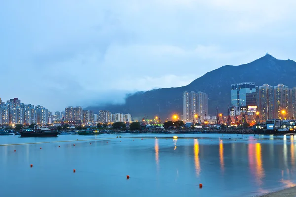 香港市区于雨 — 图库照片