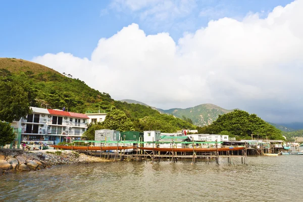 Tai O pueblo de agua en Hong Kong en el día — Foto de Stock