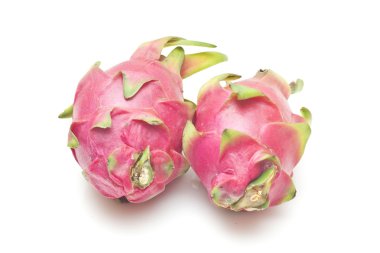 Beyaz arka plan üzerinde izole dragonfruits