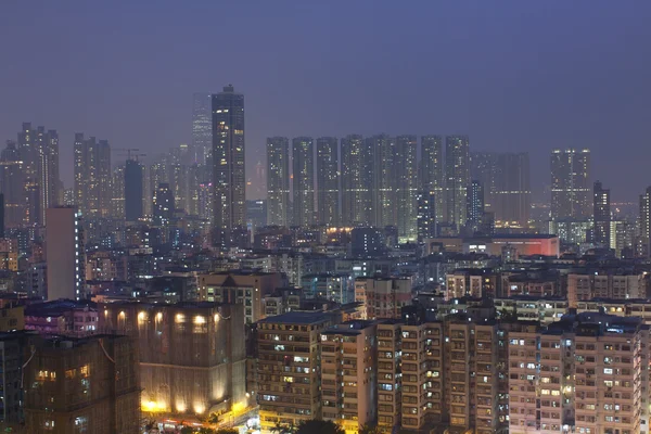 रात्री हाँगकाँग मध्यवर्ती — स्टॉक फोटो, इमेज
