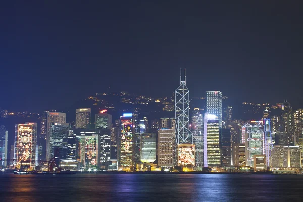 Hong Kong night view at Christmas — Stock Photo, Image