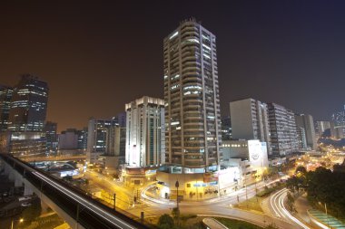 hong kong şehir merkezinde trafik