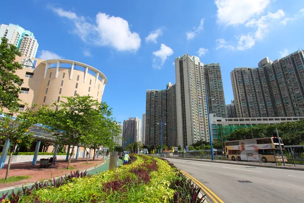 Tin Shui Wai centro di Hong Kong di giorno — Foto Stock