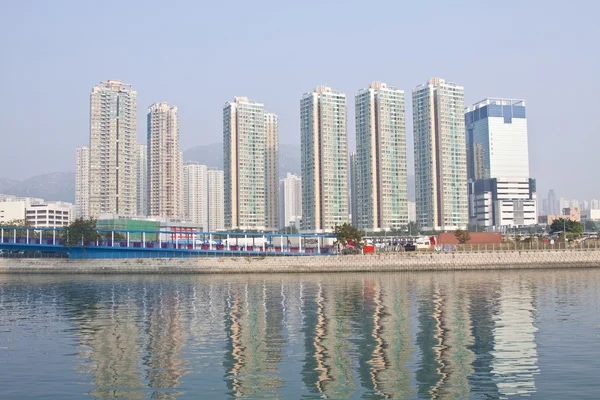 Hong kong flerbostadshus i centrum — Stockfoto
