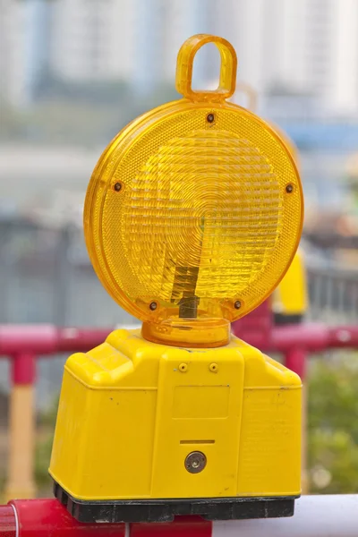 Лампа безопасности на улице — стоковое фото