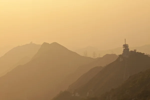 stock image Mountain sunset in Hong Kong