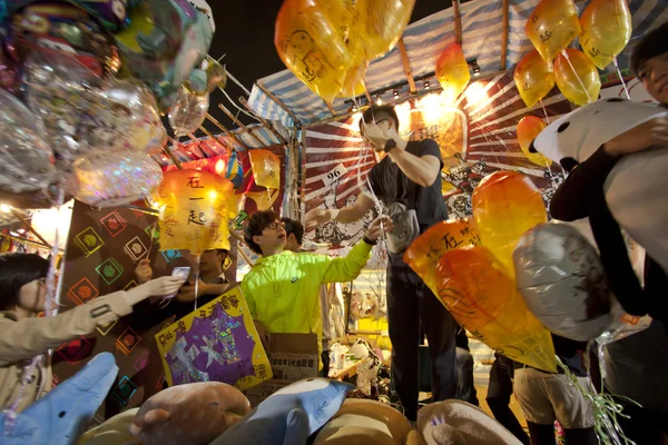 Lunární Nový rok květinový trh v hong Kongu — Stock fotografie