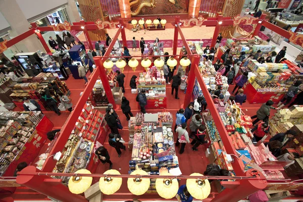 Hong Kong Çin yeni yıl alışveriş merkezi — Stok fotoğraf
