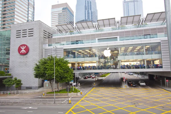 Apfel inkl. Eröffnung in Hongkong — Stockfoto