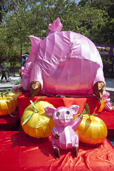 Novos Territórios West Mid-Autumn Lantern Carnaval — Fotografia de Stock