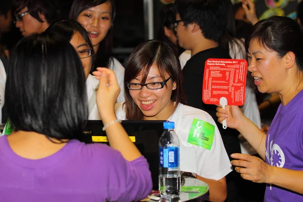 HONG KONG - 24 AUG, Universidade de Lingnan detém novo orienta estudante — Fotografia de Stock
