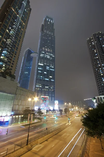 Modern stad på natten — Stockfoto