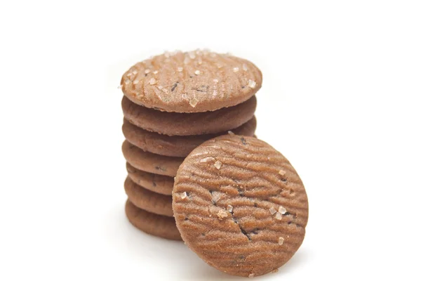 Cookies isolados em fundo branco — Fotografia de Stock