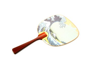 Japanese fan isolated on white background clipart